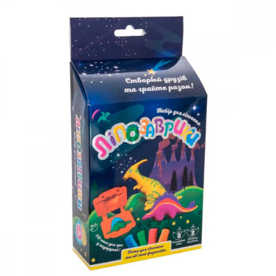 Набір тіста для ліплення (укр) "Ліпозаврики" в кор-ці 23-12-5см 71410