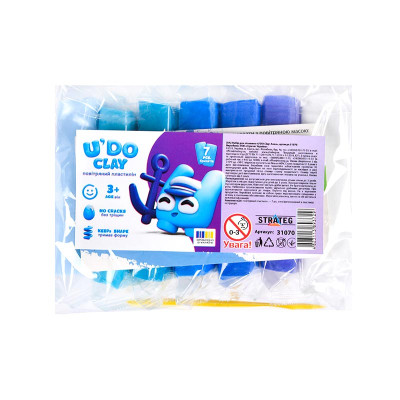Повітряний пластилін Strateg UDO Clay Аква 31070