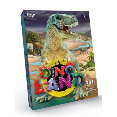 Набір для творчості Danko toys "Dino Land 7 в 1" з аксесуарами DL-01-01U