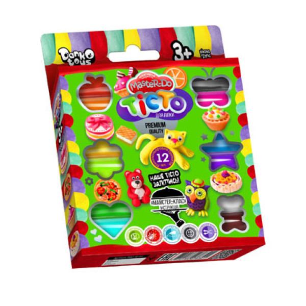 Тісто для ліплення Danko Toys Master Do 12 кольорів у наборі TMD-02-04 Тісто для ліплення Danko Toys Master Do 12 кольорів у наборі TMD-02-04
