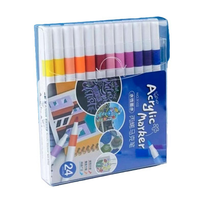 Набір маркерів Acrylic Marker для малювання акрілові 24 штуки 9102-24