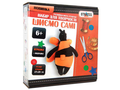 Набір для творчості шиємо самі "Бджілка" (укр.) в коро-ці 26-26-10см і-08 Набір для творчості шиємо самі "Бджілка" (укр.) в коро-ці 26-26-10см і-08