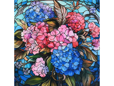 Алмазна картина Strateg Квіткова палітра 30х30 см DEEX16292 Алмазна картина Strateg Квіткова палітра 30х30 см DEEX16292