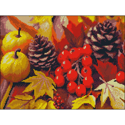 Алмазна картина Strateg Осінній натюрморт 30x40 см FZ3040-39