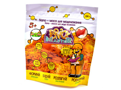 Nano-маса для моделювання TM Brick Master (помаранчевий) 200г 90005