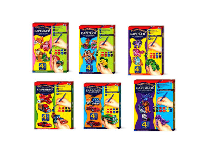 Набір для творчості Danko Toys "Барельєф" маленький РГБ-02-010203...12 Набір для творчості Danko Toys "Барельєф" маленький РГБ-02-010203...12