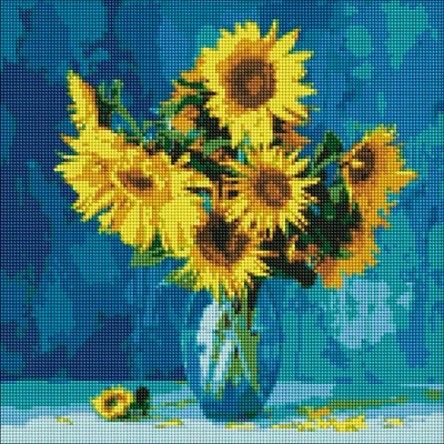 Алмазна мозаїка "Улюблені соняшники" ©Ira Volkova Ідейка AMO7189 40х40 см AMO7189