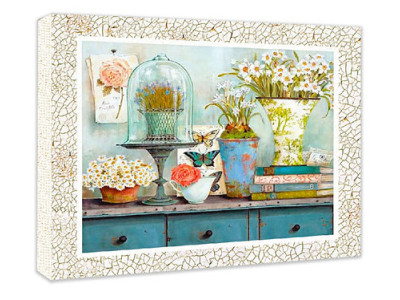 Декупаж на полотні Квіти "Прованс 1" 25x20 см 94712