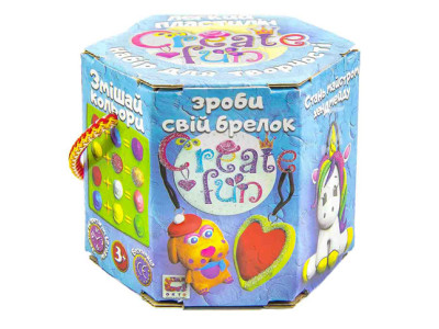 Набір легкого пригучого пластиліну ТМ Moon Light Clay Create fun "Брелок" 70031