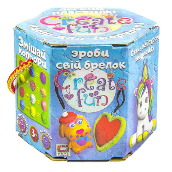 Набір легкого пригучого пластиліну ТМ Moon Light Clay Create fun "Брелок" 70031