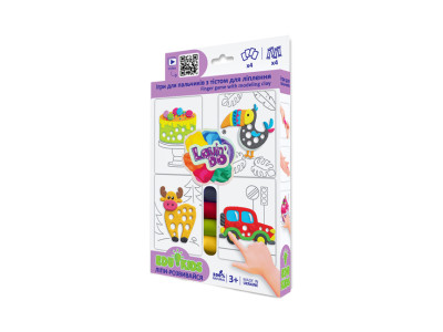 Набір тіста для ліплення TM LovinDo Edu kids Ігри для пальчиків 1 41042