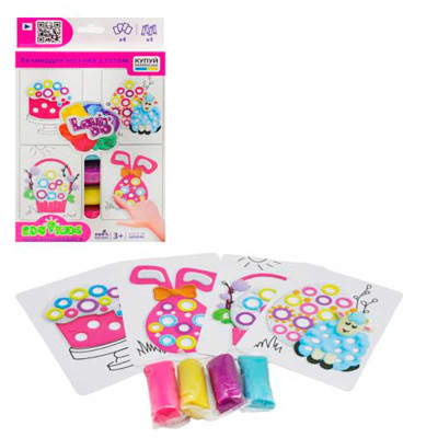 Мозаїка для пальчиків з тістом TM Lovin'Do EDUKIDS 12 41123