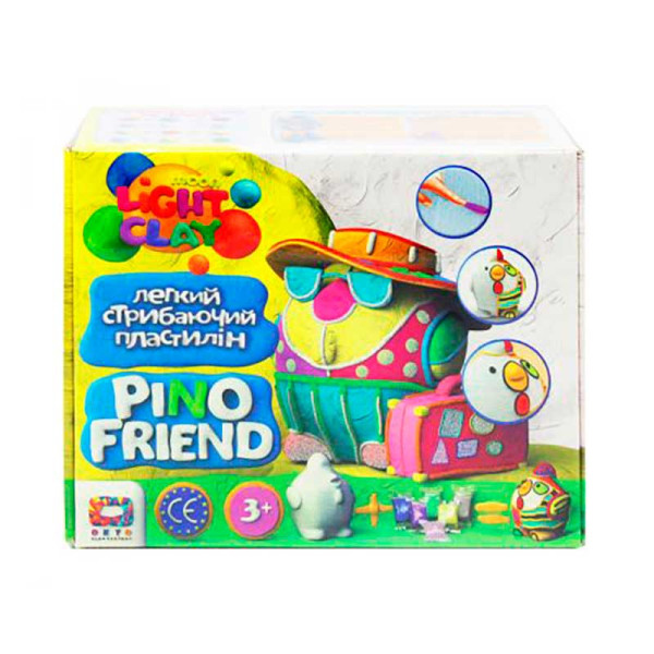 Набір легкого стрибаючого пластиліну TM Moon light clay Pino Friend Коко 70056 Набір легкого стрибаючого пластиліну TM Moon light clay Pino Friend Коко 70056
