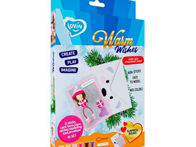 Набір для творчості ТМ Lovin Warm Wishes "Дівчинка з подарунками" 70105 Набір для творчості ТМ Lovin Warm Wishes "Дівчинка з подарунками" 70105