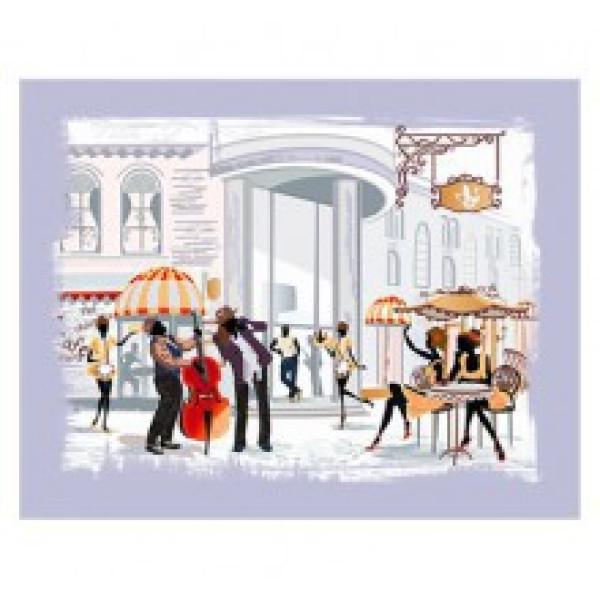 Вишивка бісером Вуличне кафе ВБ 1029