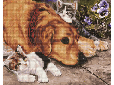 Алмазний живопис "Друзі на віки" 40х50 см GZS1046 Алмазний живопис "Друзі на віки" 40х50 см GZS1046