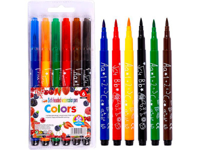 Фломастер-пензлик 6 кольорів "Colors" 106932