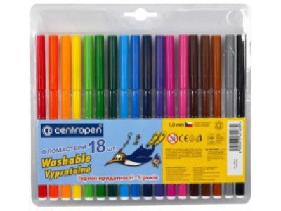 Фломастер "CENTROPEN" (18 кольорів) 7790/18