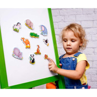 Набір магнітів Vladi Toys Мій світ Зоопарк 12 магнітів VT3106-10