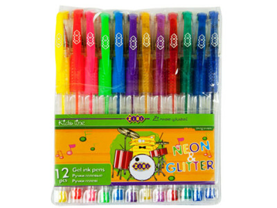 Набір гелевих ручок "NEON&GLITTER" (12 штук) ZB.2204-99 Набір гелевих ручок "NEON&GLITTER" (12 штук) ZB.2204-99
