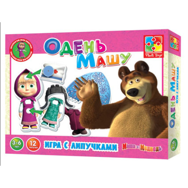 Гра на липучках "Одягни Машу" VT2305-02 Гра на липучках "Одягни Машу" VT2305-02