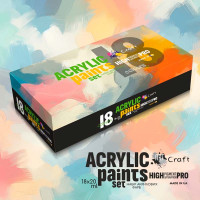 Набір акрилових фарб ArtCraft 18 шт. по 20 мл 5083-AC