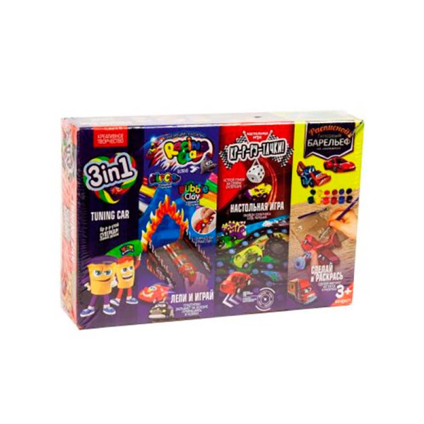 Набір для творчості Danko Toys "3 in 1 TUNING CAR" ліплення TUC-01-01