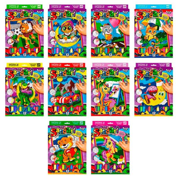 Набір для творчості Danko Toys Фреска з піску "Sand Art" SA-02-01U02U03U...10U Набір для творчості Danko Toys Фреска з піску "Sand Art" SA-02-01U02U03U...10U