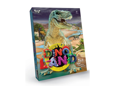 Набір для творчості Danko toys "Dino Land 7 в 1" з аксесуарами DL-01-01U