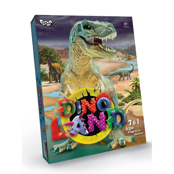 Набір для творчості Danko toys "Dino Land 7 в 1" з аксесуарами DL-01-01U Набір для творчості Danko toys "Dino Land 7 в 1" з аксесуарами DL-01-01U