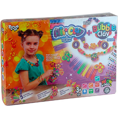 Набір креативної творчості із пластиліну "AIR CLAY+BUBBLE CLAY" рос. ARBB-01-0102