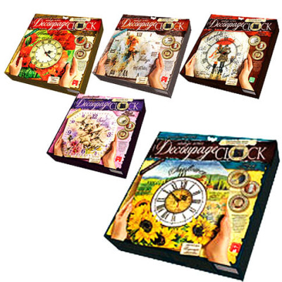 Набір для творчості "Decoupage Clock" DKС-01-06,07,08,09,10