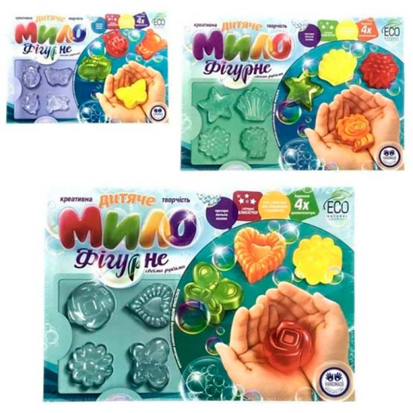 Набір для творчості Danko Toys "Фігурне мило" розвиваючий DFM-01-01U02U03U