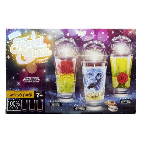 Набір для творчості Danko Toys "Гелева свічка" GS-02-01GS-02-02