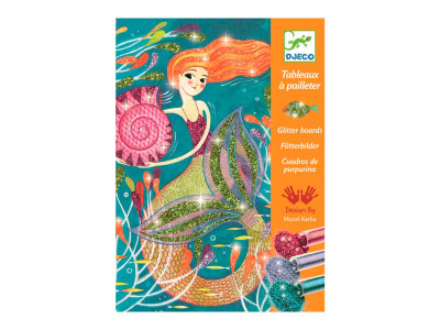 DJECO Художній комплект малювання блискітками "Сяючі русалки" DJ09507 DJ09507 DJECO Художній комплект малювання блискітками "Сяючі русалки" DJ09507 DJ09507