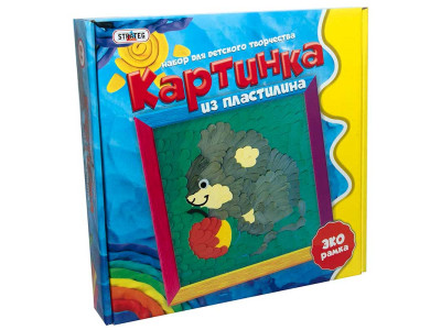 Картинка з пластиліну "Мишеня" (рос.) в кор-ці 25см-25см-5см 40010