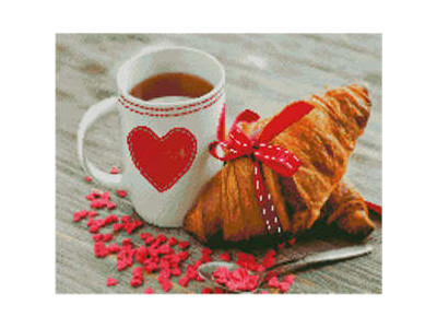 Алмазна картина Французький сніданок Strateg 40х50 см L-365 Алмазна картина Французький сніданок Strateg 40х50 см L-365