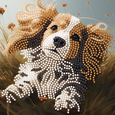 Алмазна картина Stateg Дружечок Strateg 18х18 см ZAV1818-15