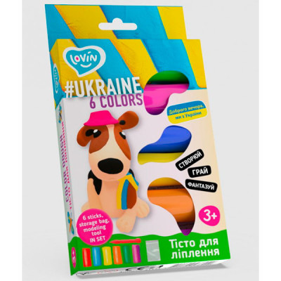 Набір для ліплення з тістом Асорті 6 кольорів #Ukraine TM Lovin 41171