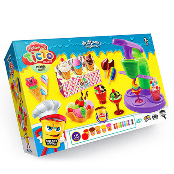Тісто для ліпки Danko Toys MASTER DO Фабрика морозива TMD-06-01U Тісто для ліпки Danko Toys MASTER DO Фабрика морозива TMD-06-01U