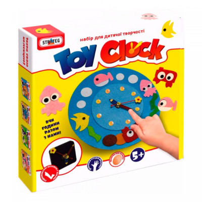 Набір для творчості "Toy clock - Водний світ", (укр.) в кор-ці 21,7см-24см- 14