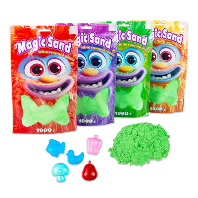 Magic sand в пакеті зелений, 1 кг 39404-2