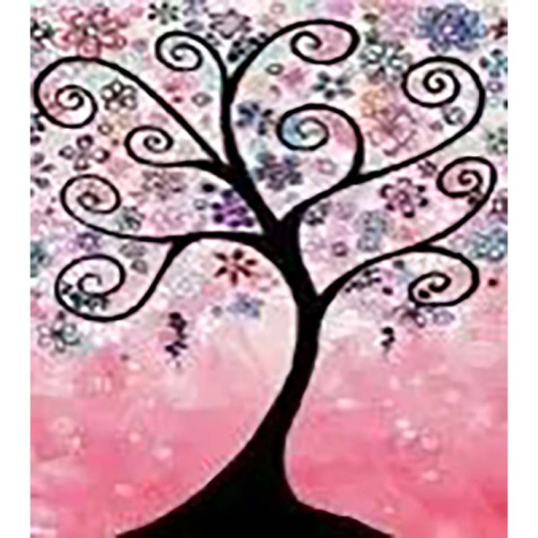 Алмазна картина Абстрактне дерево Strateg 10х15 см YAB28616 Алмазна картина Абстрактне дерево Strateg 10х15 см YAB28616