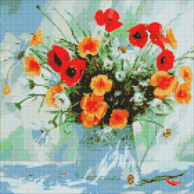 Алмазна мозаїка "Відтінки літа" ©Ira Volkova Ідейка AMO7075 40х40 см AMO7075