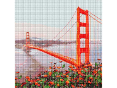 Алмазна мозаїка "Ранковий Сан-Франциско" Ідейка AMO7177 40х40 см AMO7177 Алмазна мозаїка "Ранковий Сан-Франциско" Ідейка AMO7177 40х40 см AMO7177