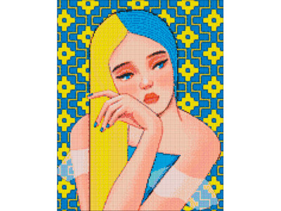 Алмазна мозаїка "Непохитна @mosyakart" Ідейка AMO7243 40х50 см AMO7243