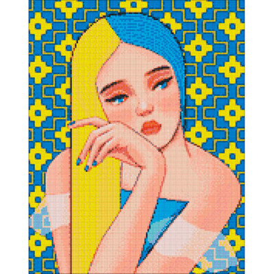 Алмазна мозаїка "Непохитна @mosyakart" Ідейка AMO7243 40х50 см AMO7243