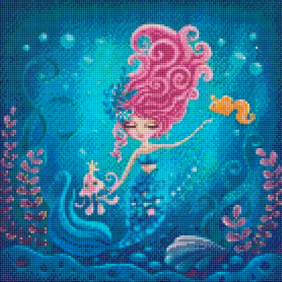 Алмазна мозаїка "Русалка" ©Elena Schweitzer AMO7313 40х40 см AMO7313