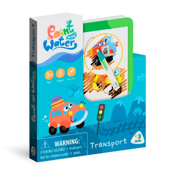 Набір водних розмальовок Dodo Транспорт для дітей 300309
