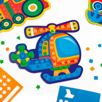Набір для творчості Vladi Toys м'яка мозаїка "Транспорт" VT4511-10